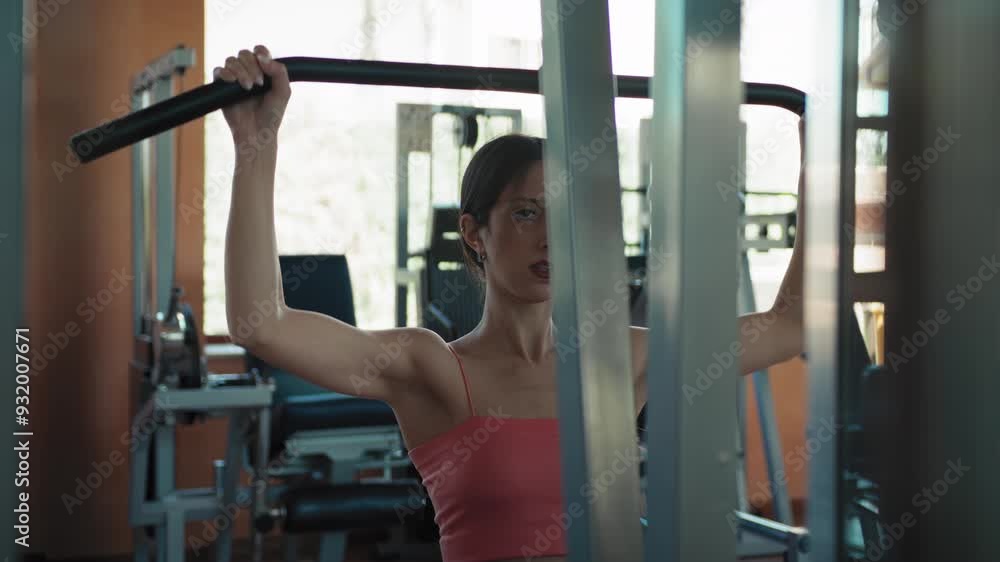 Repetitions Of The Lat Machine Weightlifting Repetitions Of The Lat Machine Weightlifting