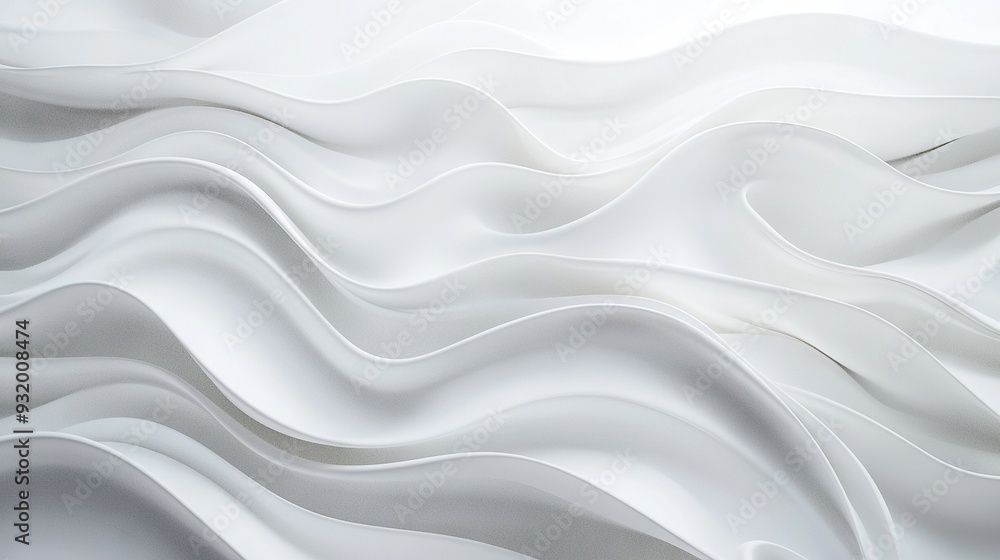 A high-resolution photo captures a close-up of a white wall, featuring curved lines along its edge and a centered black object A high-resolution photo captures a close-up of a white wall, featuring curved lines along its edge and a centered black object