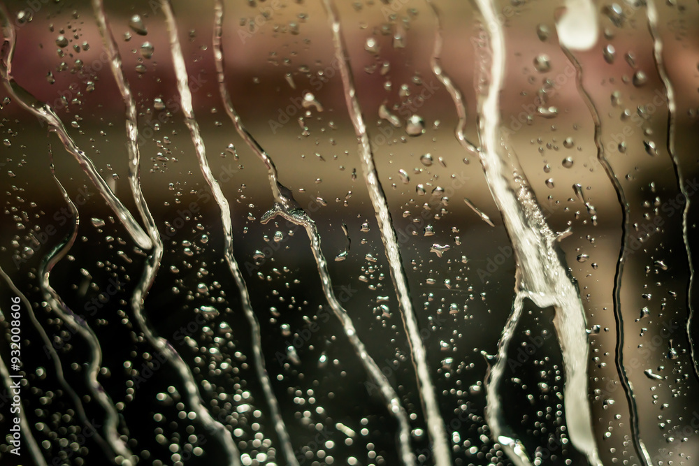 Obraz premium Car Wash Cleaning Windsheild Glass