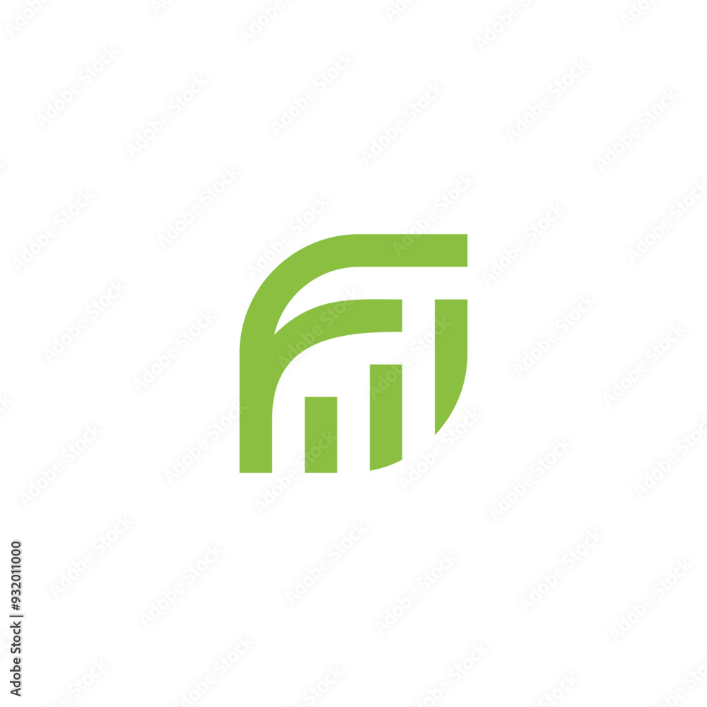 leaf simple with F letter logo design vector template. chart icon leaf simple with F letter logo design vector template. chart icon