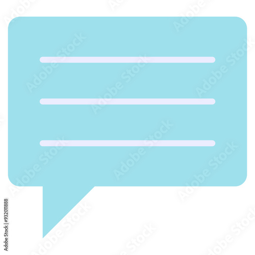 Chat Outline Color Icon