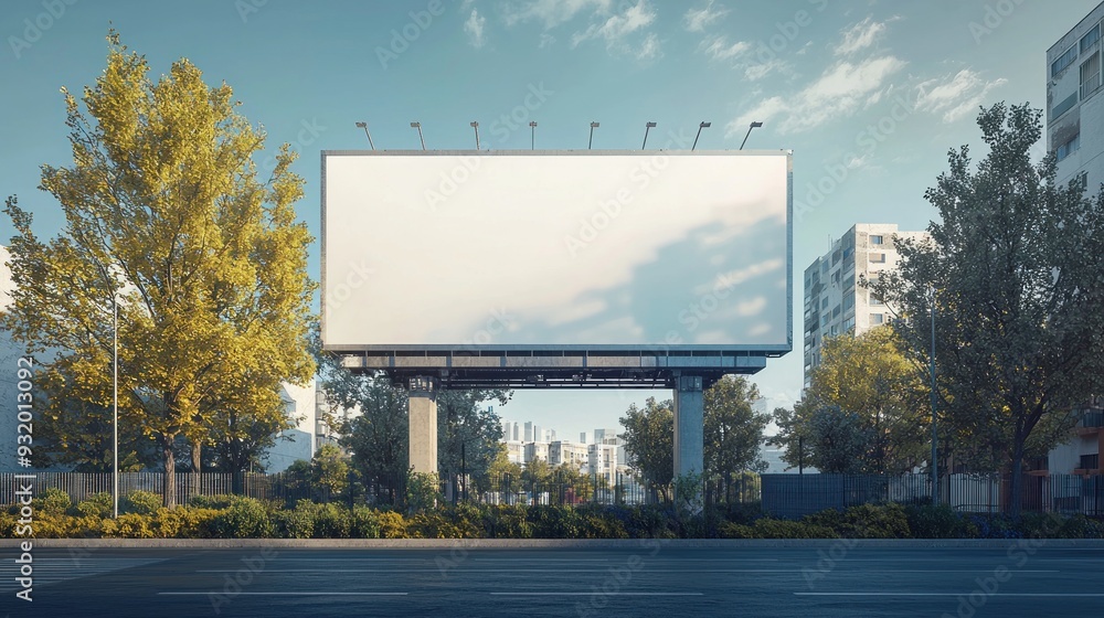 A 3D-rendered outdoor billboard placed in an urban setting, surrounded by modern architecture yet isolated for a clean look. The billboard has a sleek, contemporary design with ample copy space, A 3D-rendered outdoor billboard placed in an urban setting, surrounded by modern architecture yet isolated for a clean look. The billboard has a sleek, contemporary design with ample copy space,