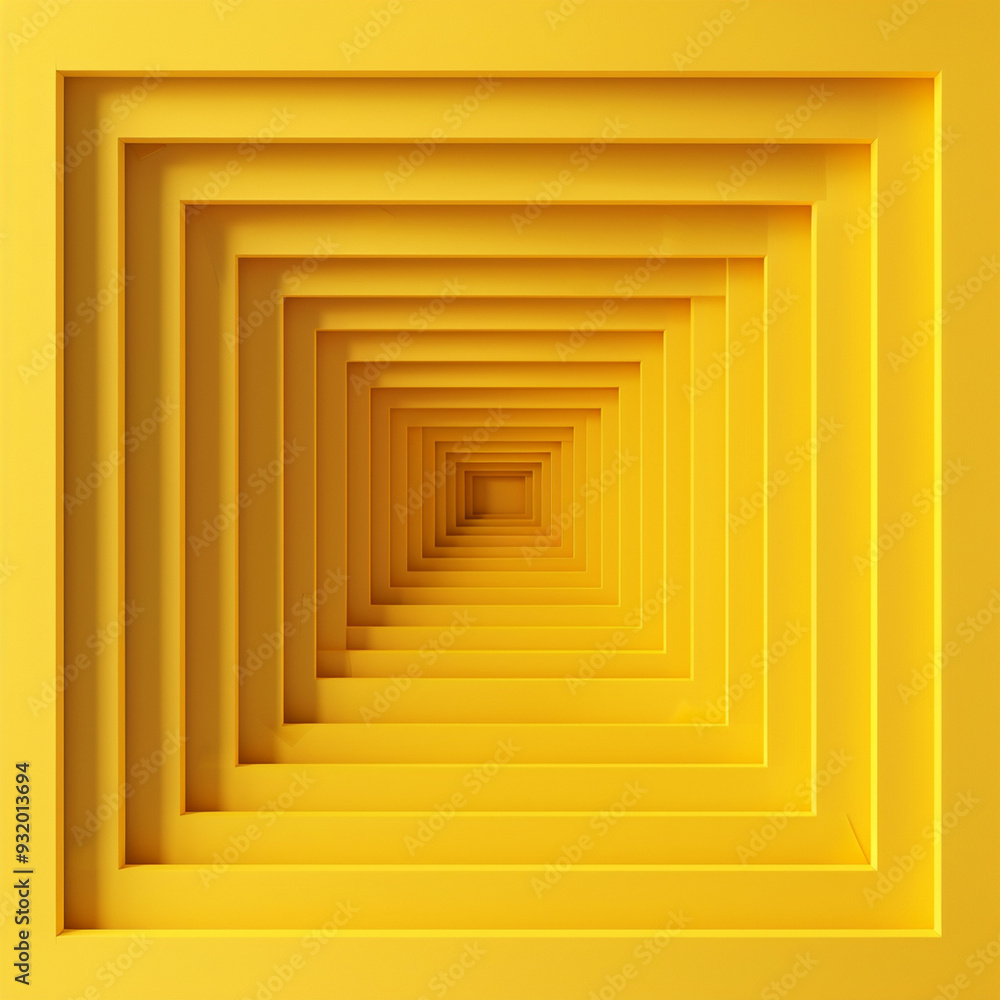 Stylish Yellow Abstract Stair Wall Digital Art. Stylish Yellow Abstract Stair Wall Digital Art.