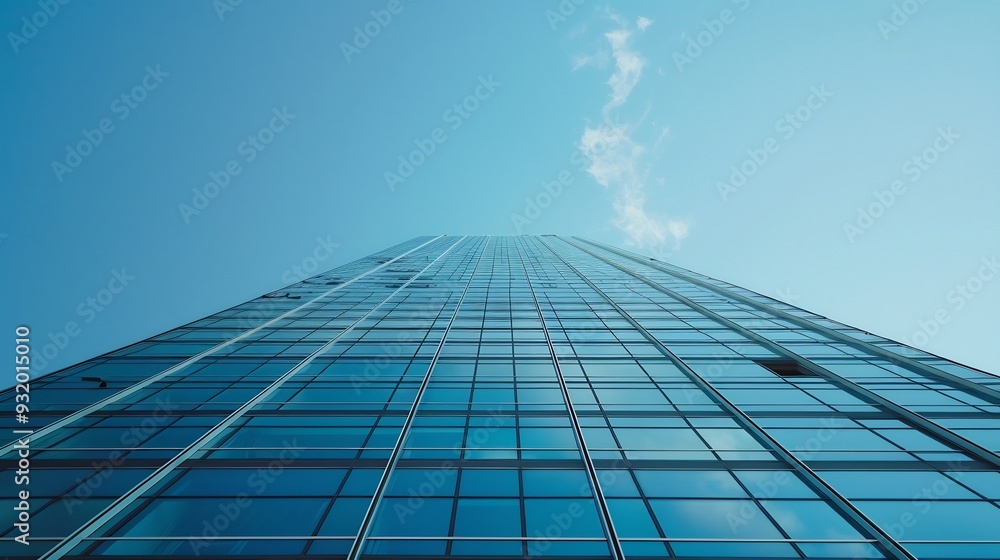 Glass Facade of a Modern Skyscraper Glass Facade of a Modern Skyscraper