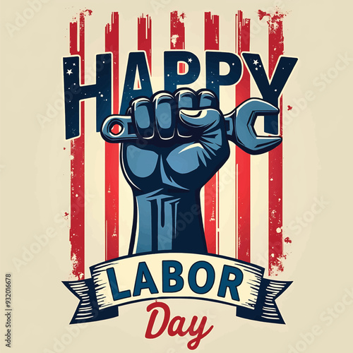Happy  International Labor day t-shirt design, Typography t-shirt design concept for labor day. Suitable for worker and labor fashion and sale.