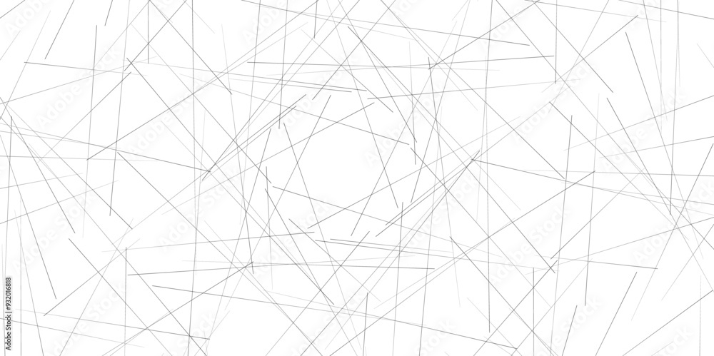 Fototapeta premium Random chaotic lines abstract geometric pattern. Chaotic abstract line background.