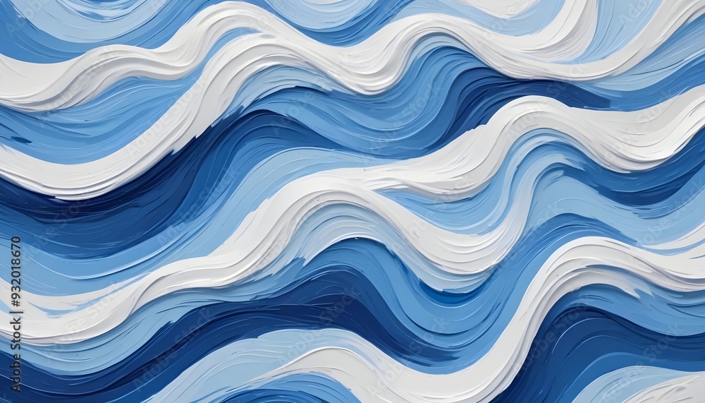 Dynamic Blue and White Oil Paint Texture with Bold Brushstrokes and Rich Depth Dynamic Blue and White Oil Paint Texture with Bold Brushstrokes and Rich Depth