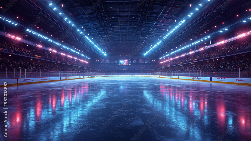 Ice arena close up Ice arena close up