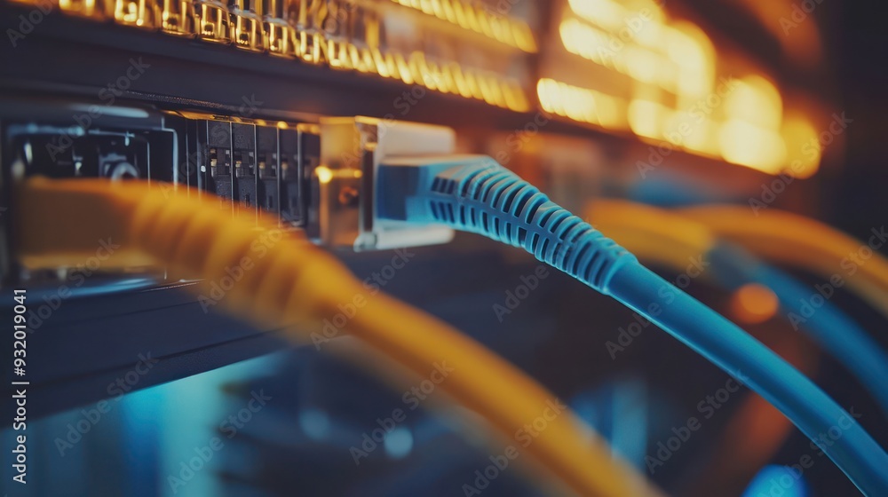 Network Cables Connected to Server Network Cables Connected to Server