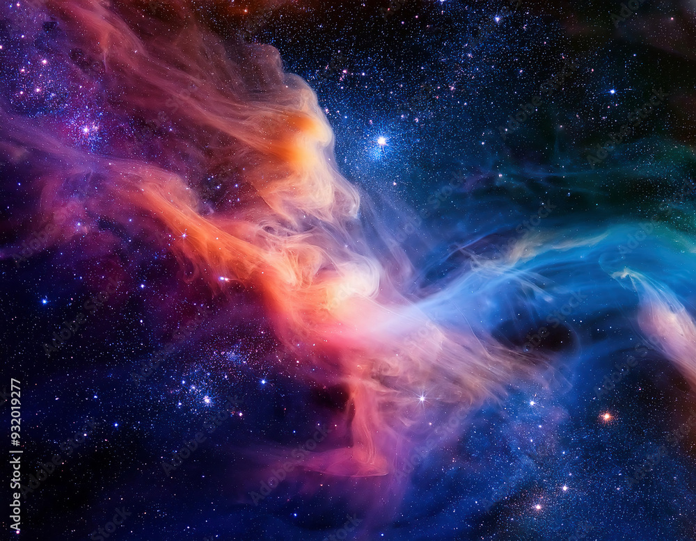 A fantastical view of a nebula drifting through the cosmos, displaying captivating hues. A fantastical view of a nebula drifting through the cosmos, displaying captivating hues.