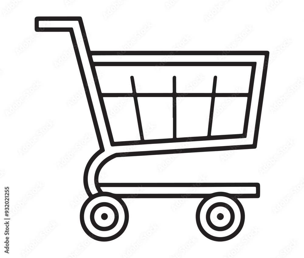 shopping cart isolated on white shopping cart isolated on white