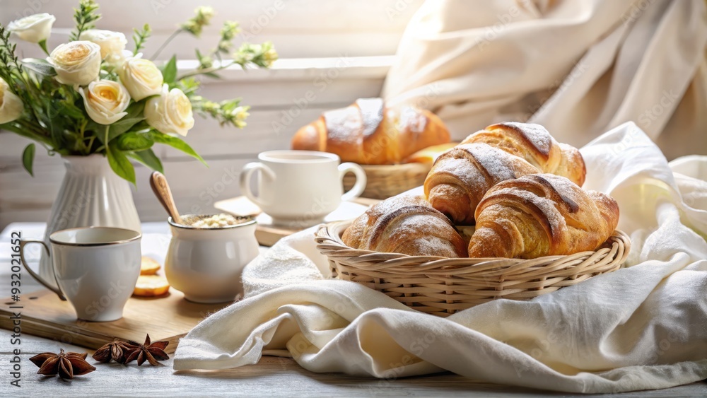 soft morning glow delicate flaky layers baking artistry comforting breakfast moments pure white linens soft morning glow delicate flaky layers baking artistry comforting breakfast moments pure white linens