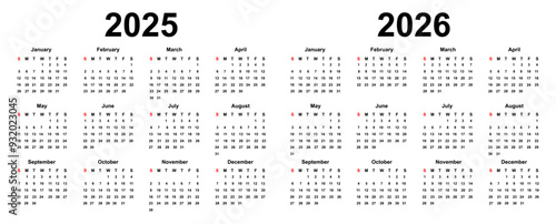 calendar for 2025-2026 year