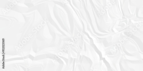 Empty Old paper craft Close up texture of white cardboard crumple on a creased recycle white craft paper texture background. grunge wrinkle old paper.