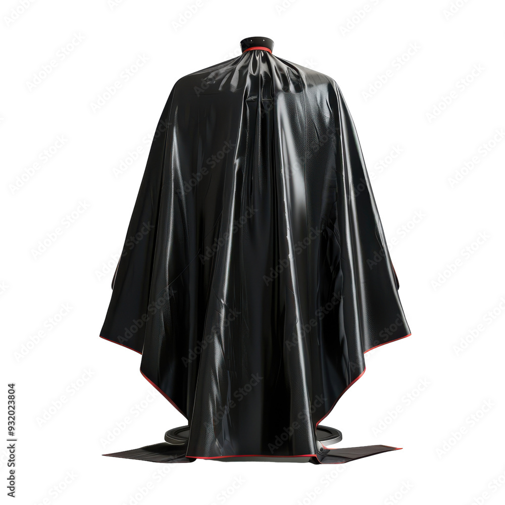 Barber cape with viewing window Isolated On Transparent Background Barber cape with viewing window Isolated On Transparent Background