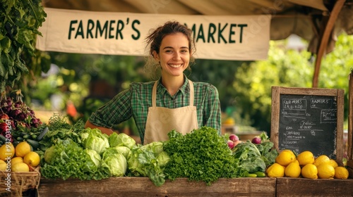 The farmer's market vendor photo