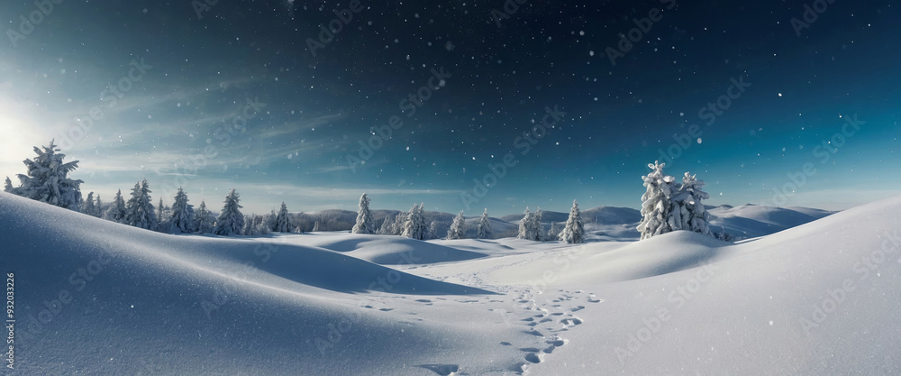 snowy panorama snowy panorama