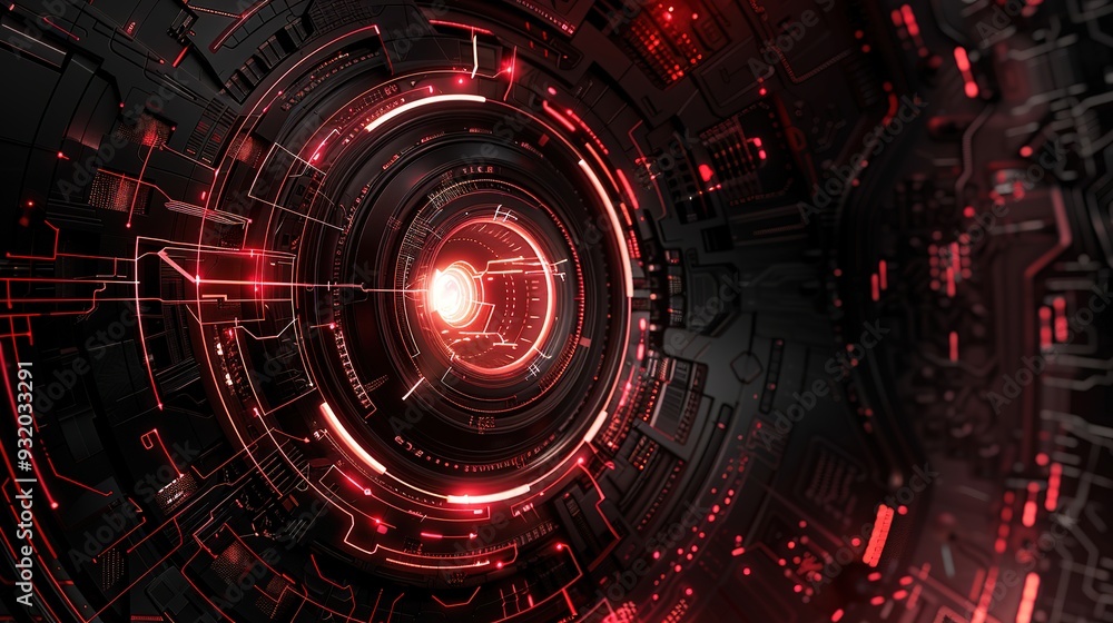 Futuristic red glowing tech abstract background. Futuristic red glowing tech abstract background.