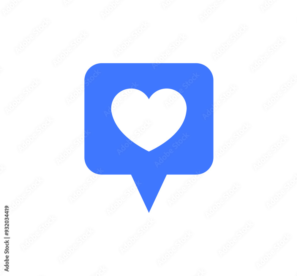 Heart inside a notification bubble, symbolizing likes, favorites, or social media engagement. Modern, minimalistic design ideal for app icons, social media graphics, or user interfaces Heart inside a notification bubble, symbolizing likes, favorites, or social media engagement. Modern, minimalistic design ideal for app icons, social media graphics, or user interfaces
