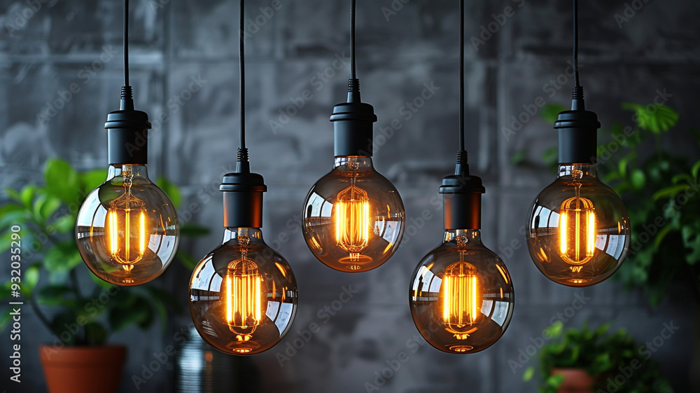Incandescent light bulbs close-up Incandescent light bulbs close-up