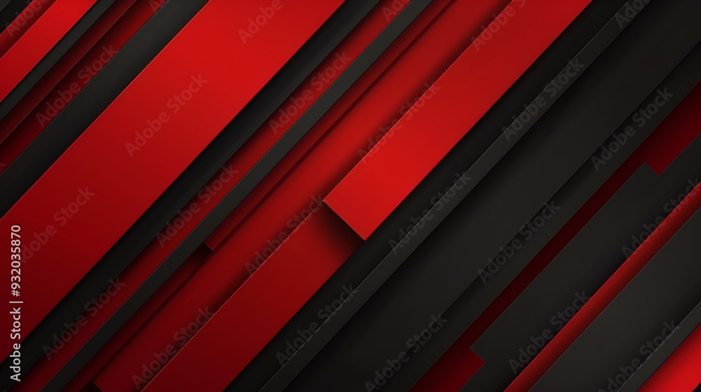 Abstract Red and Black Geometric Pattern Abstract Red and Black Geometric Pattern