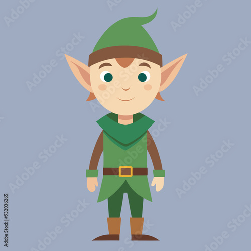 leprechaun cartoon elf vector illustration