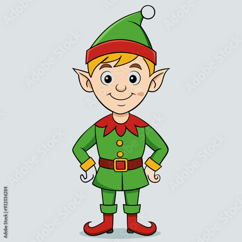 leprechaun cartoon elf vector illustration