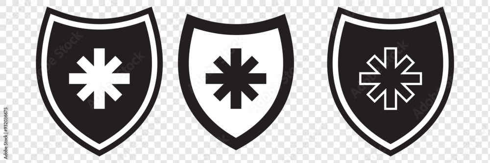 Medieval Shield of Knight with Cross. Design Elements. Vector. EPS 10. Medieval Shield of Knight with Cross. Design Elements. Vector. EPS 10.
