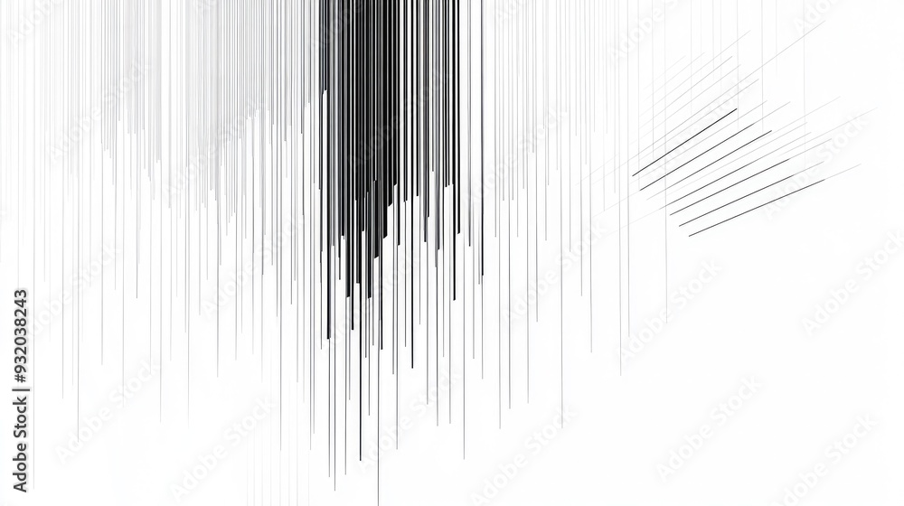 A series of thin, straight lines on a white background, creating a minimalistic and elegant pattern with space for copy