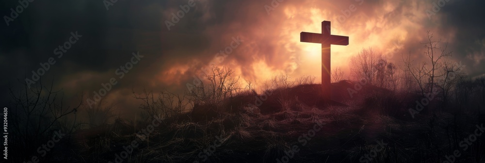 sharp photo evoking the essence of Ascension Day or Resurrection Day, reflecting solemn observance sharp photo evoking the essence of Ascension Day or Resurrection Day, reflecting solemn observance