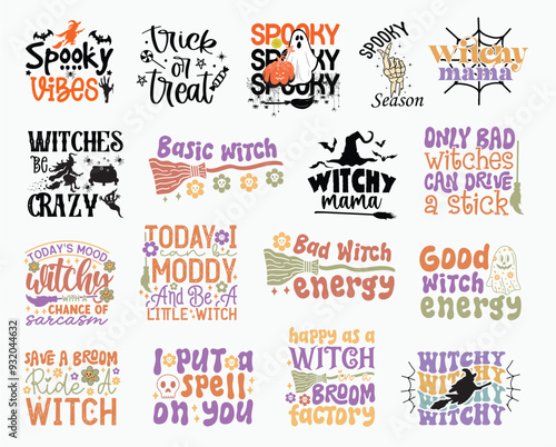 Halloween Set, Halloween T-shirt Design, Halloween SVG Design, Ghost Design, Halloween Shirt, Halloween Cat Shirt, Retro Halloween shirt Design, Spooky Season, Funny Halloween, Hippie Shirt,