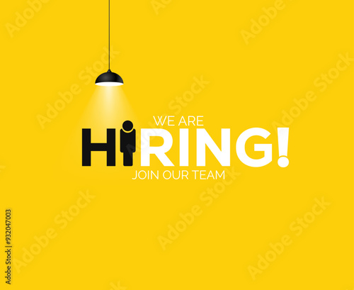 We are hiring. we're hiring creative concept. Hiring creative work. open vacancy design, Hiring social media poster design.