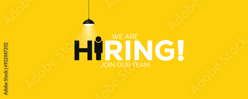 We are hiring. we're hiring creative concept. Hiring creative work. open vacancy design, Hiring social media poster design.