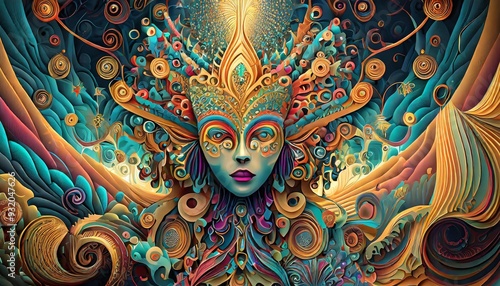 Wallpaper Mural close up of a mask Torontodigital.ca