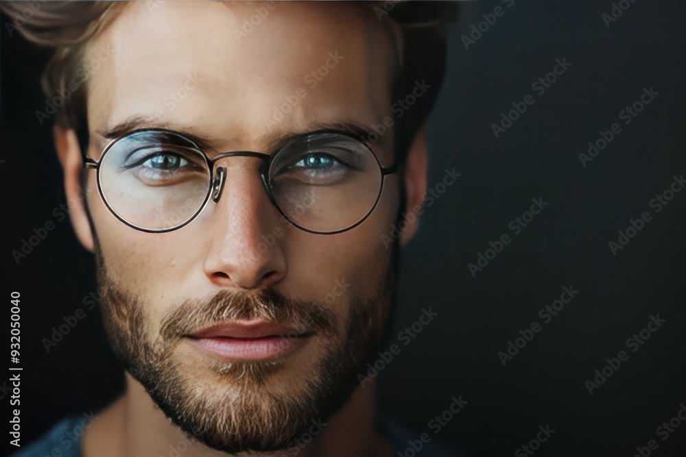 Man with glasses Man with glasses