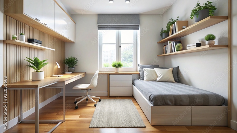 Fototapeta premium minimalist-style-tiny-room