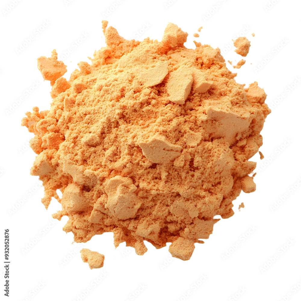 Obraz premium Photography of Vibrant Sweet Potato Powder on Plain White background transparent png 