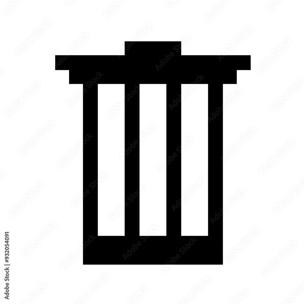 trash bin icon vector simple design illustration trash bin icon vector simple design illustration