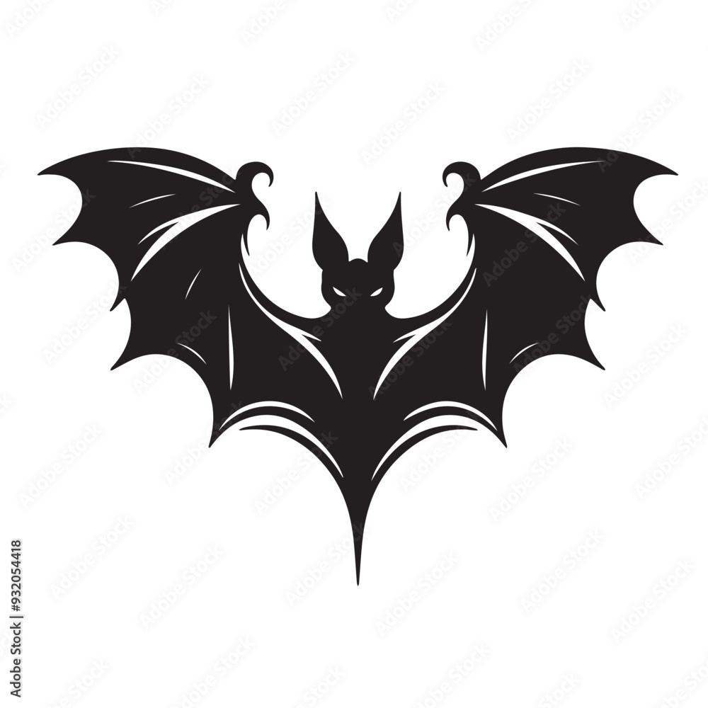 Bat silhouette vector illustration 2 Bat silhouette vector illustration 2