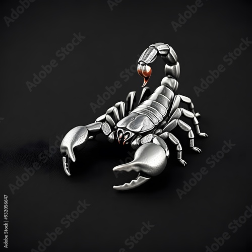 Mechanical Scorpion: A Dark and Powerful Metallic Predator