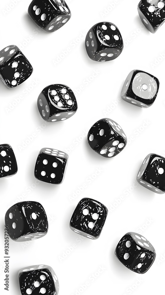 Black Shapes, Cubes, Game Dices, on White Background, Abstract Image, Texture, Pattern, Wallpaper, Cover and Screen of Smartphone, Cell Phone, Computer, Laptop, 9:16 and 16:9 Format Black Shapes, Cubes, Game Dices, on White Background, Abstract Image, Texture, Pattern, Wallpaper, Cover and Screen of Smartphone, Cell Phone, Computer, Laptop, 9:16 and 16:9 Format