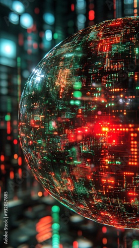 Digital Global Meltdown: Holographic Globe Data Interference and Breakdown