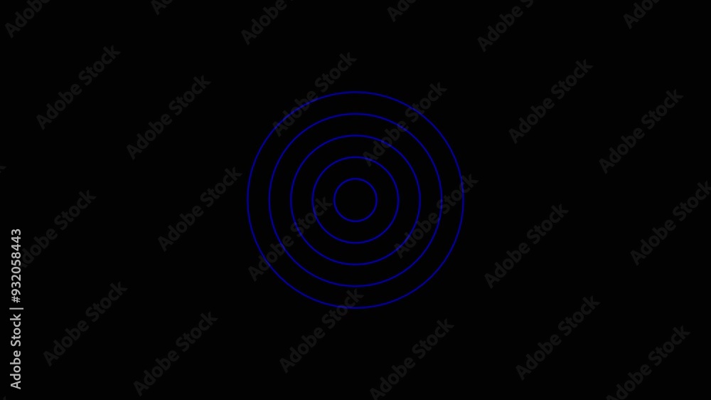 Digital radio wave Blue color animation. Radio wave on black background Animation. 4k download video. Digital radio wave Blue color animation. Radio wave on black background Animation. 4k download video.