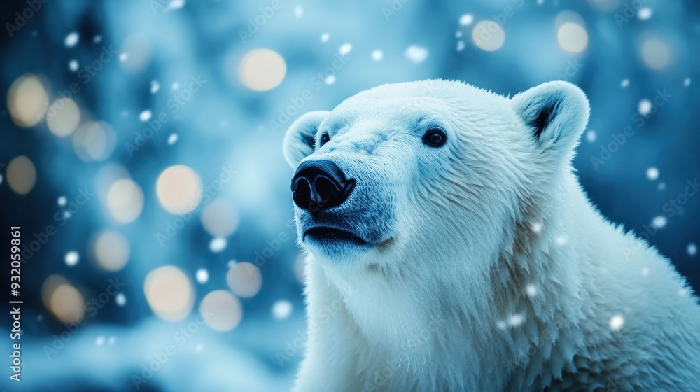 Polar Bear in Winter Wonderland Polar Bear in Winter Wonderland