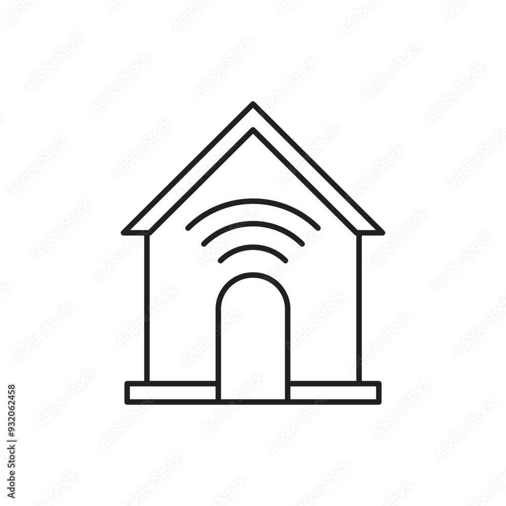 home control icon design, isolated on white background, vector illustration home control icon design, isolated on white background, vector illustration