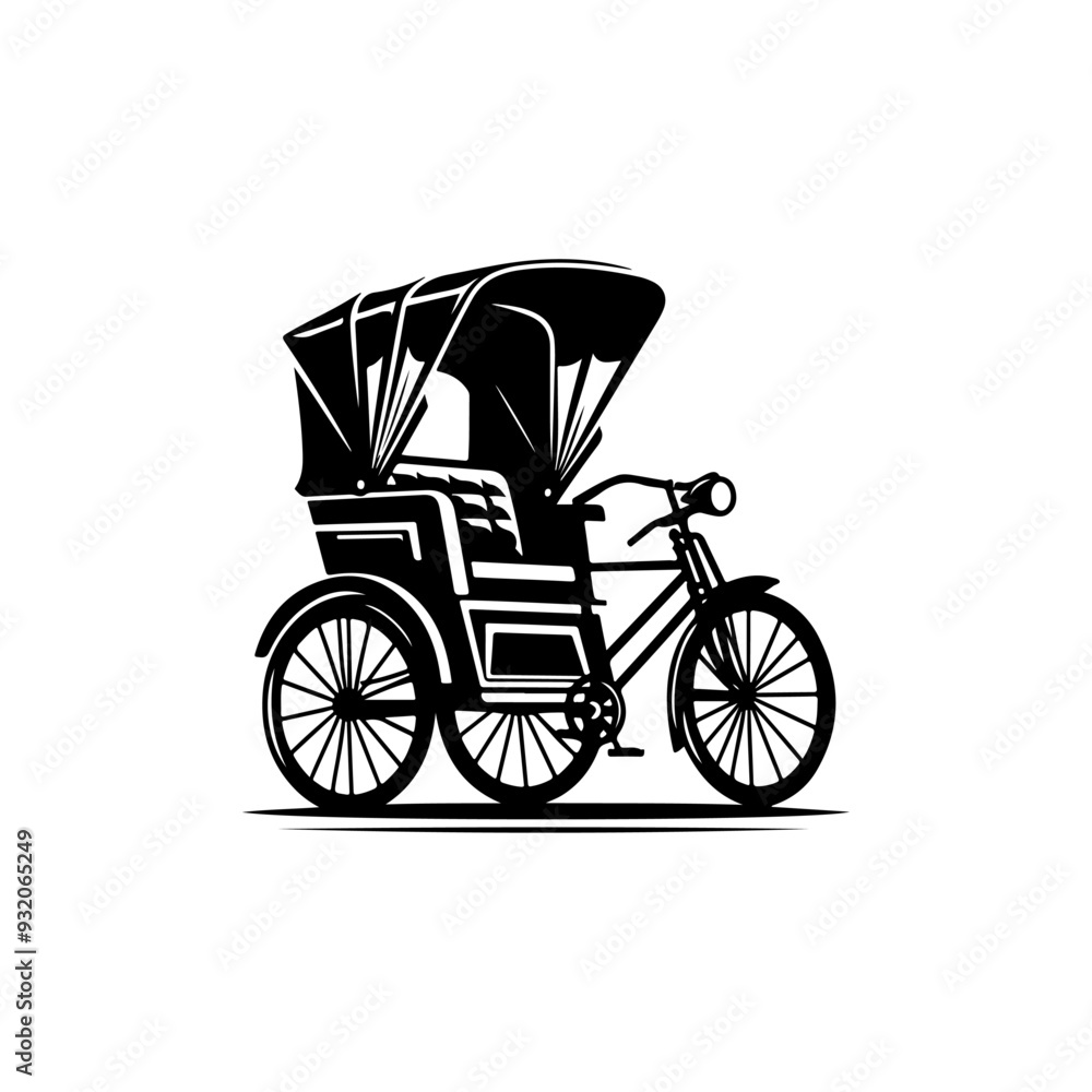 Rickshaw Silhouette Rickshaw Silhouette