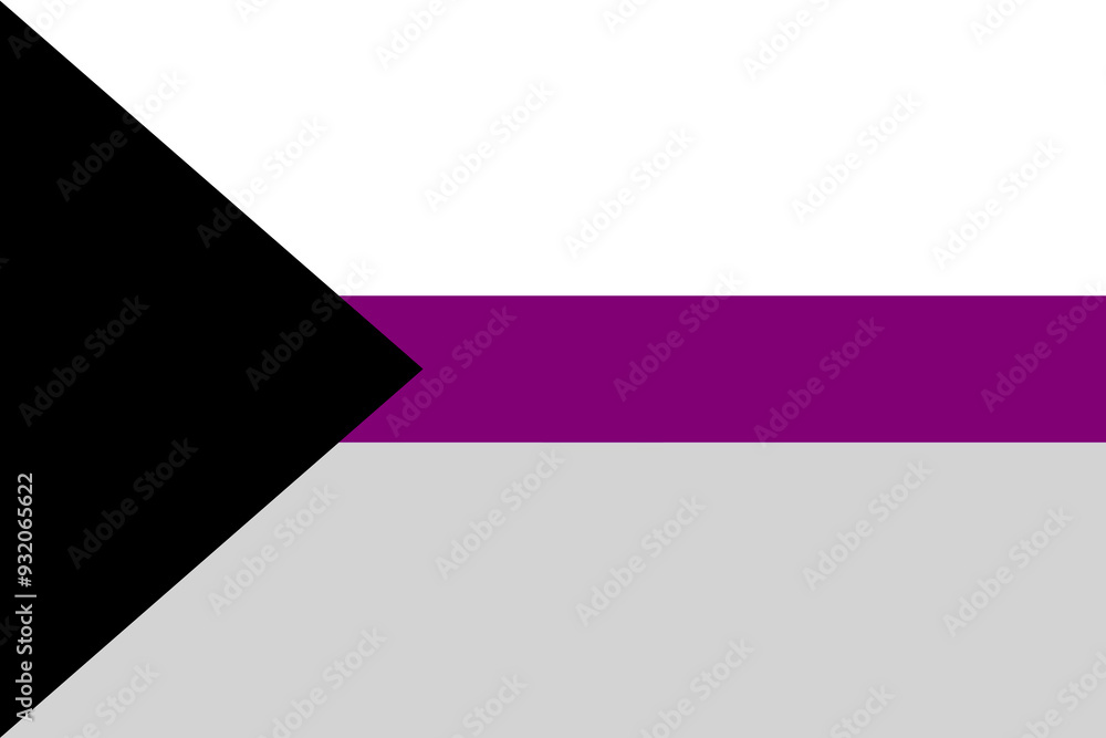 Demisexual pride flag background Illustration