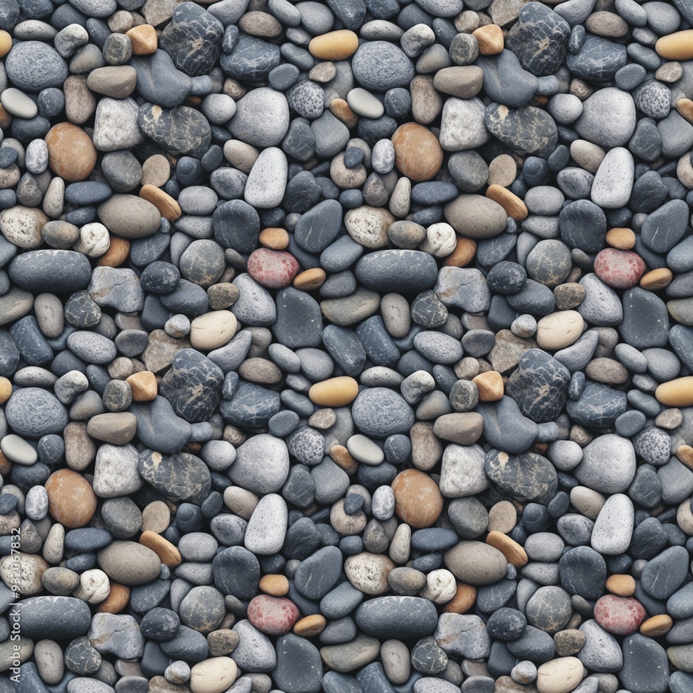 Gray brown stones pebbles seamless pattern. Coastal rocks background. Digital raster bitmap illustration. Graphic design. AI artwork. Gray brown stones pebbles seamless pattern. Coastal rocks background. Digital raster bitmap illustration. Graphic design. AI artwork.