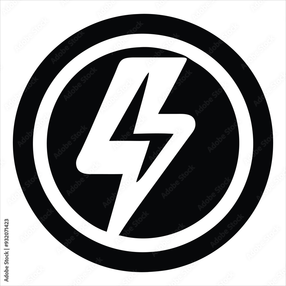 lightning vector art illustration icon logo lightning vector art illustration icon logo