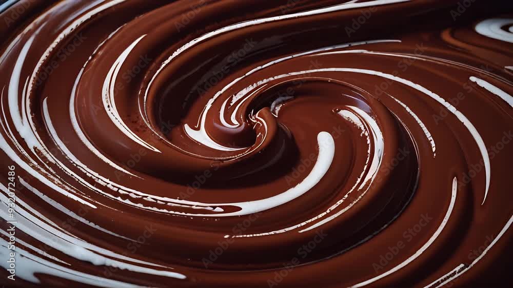 Melted hot liquid chocolate background swirling. High quality 4k footage Melted hot liquid chocolate background swirling. High quality 4k footage
